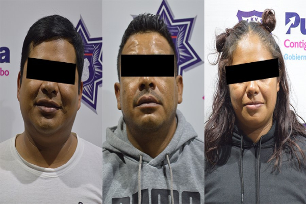 Policía Municipal detuvo a tres integrantes de la banda de "el Perro"