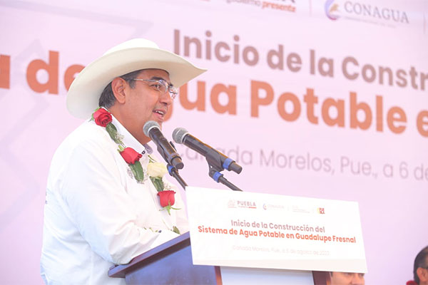 Con sistema de agua potable, gobierno estatal eleva calidad de vida en Cañada Morelos