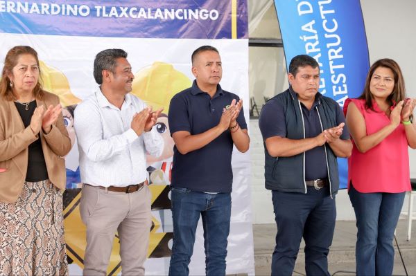 Inicia Mundo Tlatehui infraestructura educativa en Tlaxcalancingo y Tehuiloyocan