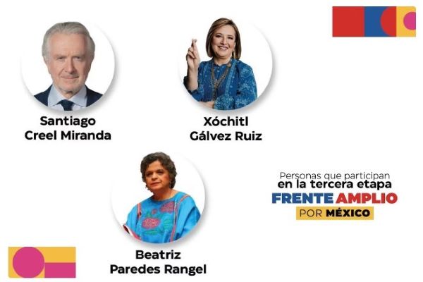 Estos son los aspirantes para coordinar el Frente Amplio por México