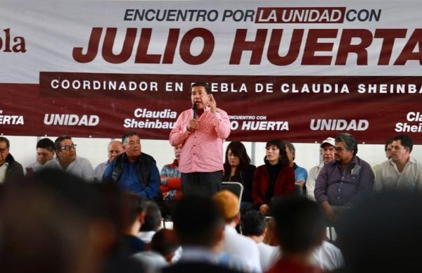 Comerciantes y transportistas expresan apoyo a Julio Huerta y Sheinbaum