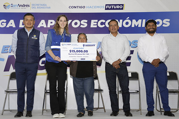 Apoya Edmundo Tlatehui a familias sanandreseñas con “Emprendamos Juntos Migrante”