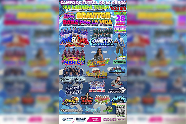 Anuncian el Braviton, "Baile por la Vida", cumbia y rock para abuelitos con discapacidad