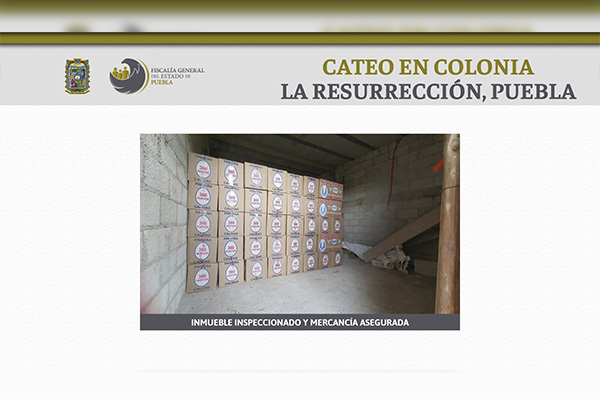 FGE recupera 385 cajas de huevo robadas durante cateo