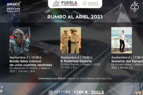 Cinemateca “Luis Buñuel” exhibirá filmes nominados al premio Ariel 2023