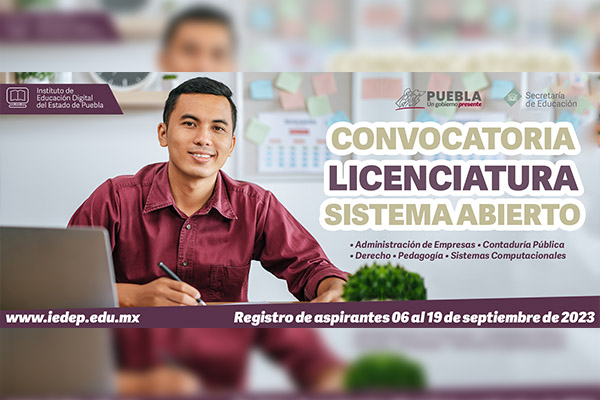 Abre gobierno estatal convocatoria de estudios universitarios mediante autoaprendizaje