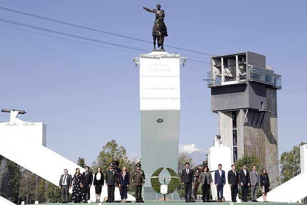 Rinden homenaje al general Ignacio Zaragoza en su 161 aniversario luctuoso