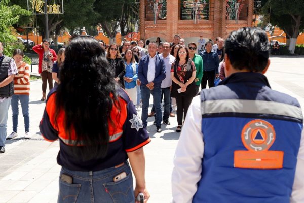 Se suma gobierno de San Andrés Cholula al Simulacro Nacional 2023