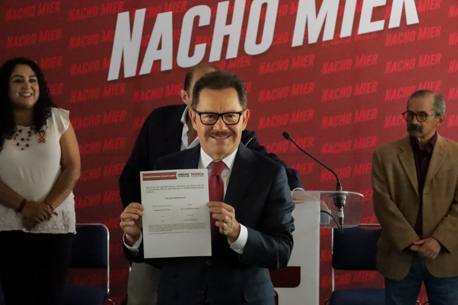 Se registra Ignacio Mier como aspirante a coordinador de la 4T en Puebla