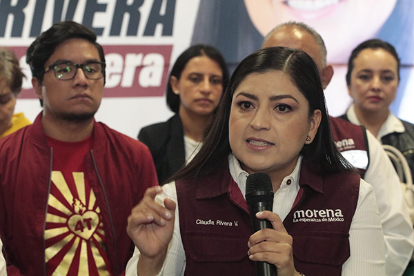 Para mí no hay plan B o C; que nadie haga berrinche si soy candidata: Claudia Rivera