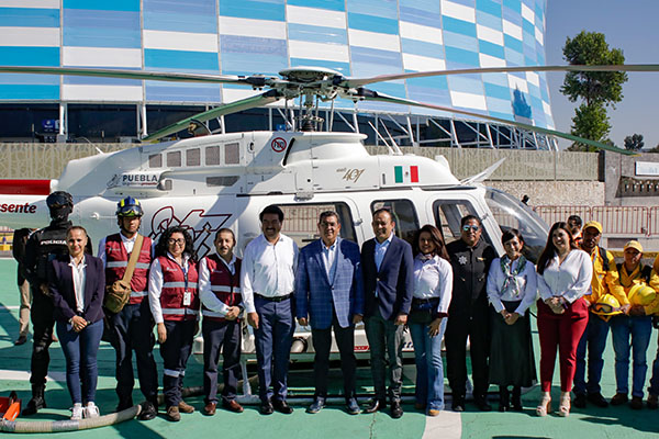 Reactiva Sergio Salomón tres helicópteros del gobierno del estado