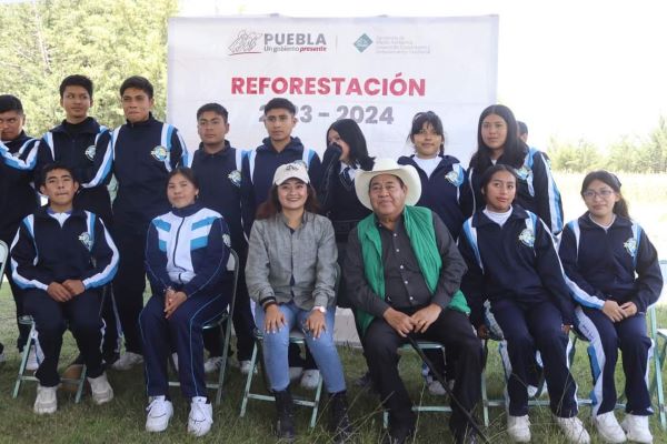 Emprenden jornada de reforestación en Amozoc