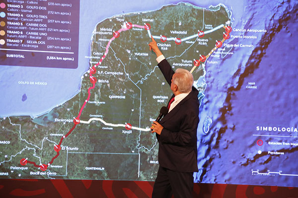 Tramo Palenque-Tulum del Tren Maya se inaugurará el 15 de diciembre