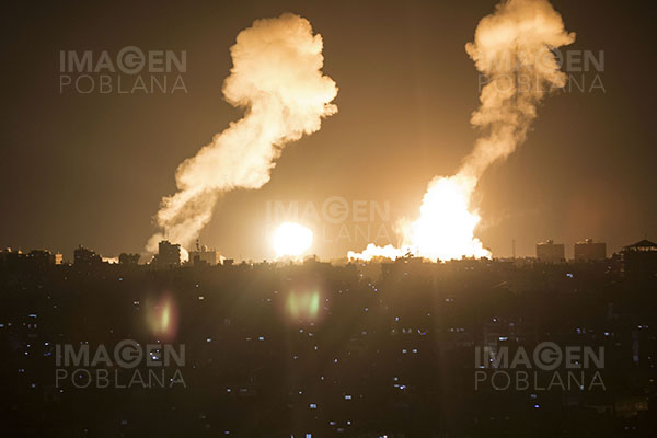 Bombardeos israelíes contra Gaza en respuesta a ataques terroristas