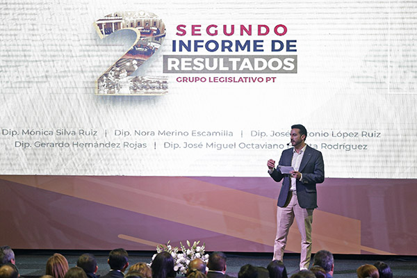 Más de 100 iniciativas destacan en Segundo Informe del grupo legislativo del PT