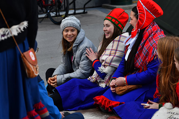 Greta Thunberg y ecoactivistas se manifiestan en Oslo contra el uso de aerogeneradores