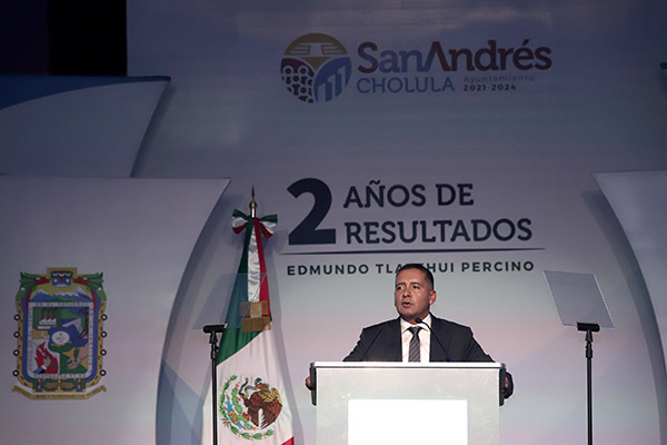 Destaca Edmundo Tlatehui 5 ejes de desarrollo municipal en segundo informe de labores