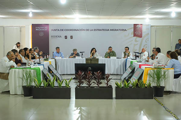 Sedena, Segob y cancillería se reúnen para tratar temas migratorios de frontera sur