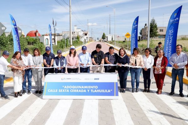 Inaugura Mundo Tlatehui el adoquinamiento de la Calle Sexta Cerrada y Tlahuilila