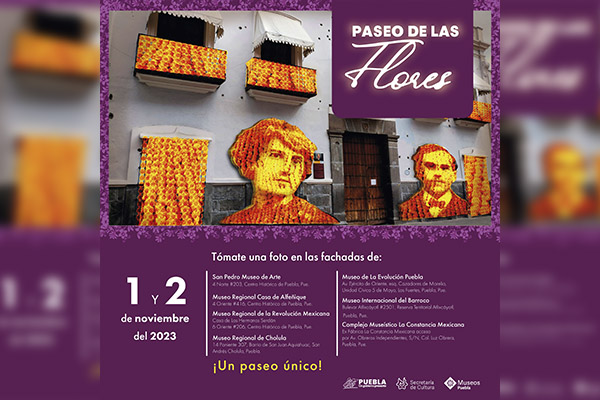 Anuncia Museos Puebla “Paseo de las Flores”