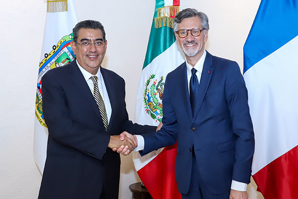 Recibirá Puebla inversión francesa en infraestructura de gas natural, anuncia Sergio Salomón
