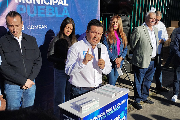 PAN Puebla otorgará más de 80,000 pruebas covid durante jornada de salud