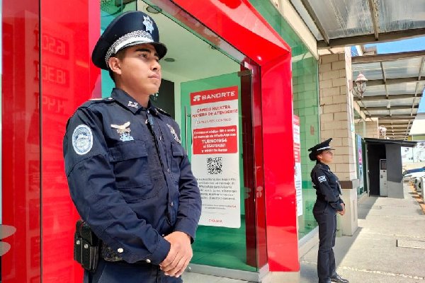 Implementa Policía de San Andrés Cholula esquema de vigilancia ante temporada de aguinaldos