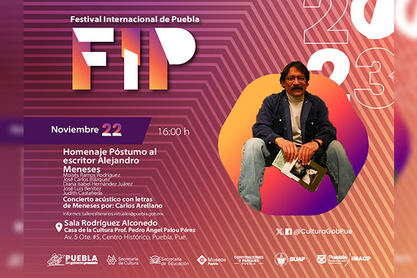 Con programación especial, Cultura rendirá homenaje póstumo al escritor Alejandro Meneses