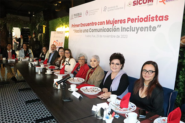 Gobierno estatal lleva a cabo encuentro con mujeres periodistas en el marco del 25N