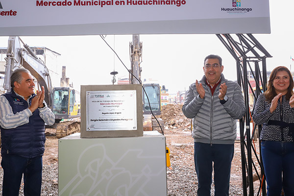 Con reconstrucción de Mercado Municipal, gobierno de Puebla dignifica labor de comerciantes de Huauchinango