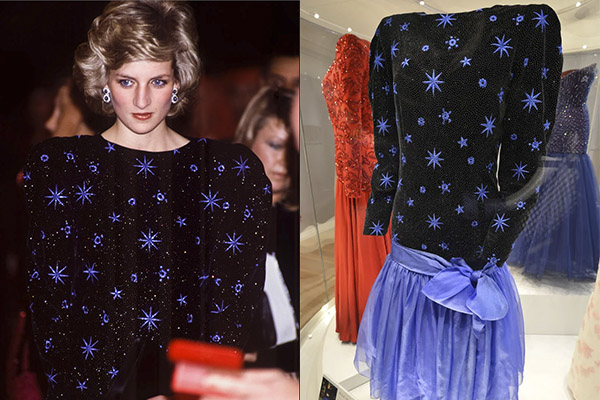 Subastan un vestido de noche de la princesa Diana por un precio récord de 1.1 mdd