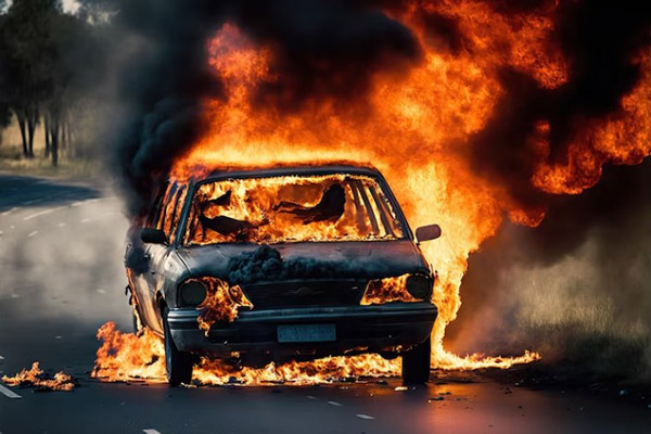 Detienen en Francia a un hombre sospechoso de incendiar 25 autos en una noche