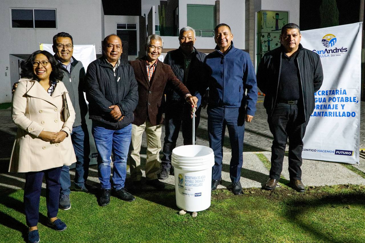 Ayuntamiento de San Andrés Cholula dota de agua potable a 4,000 sanandreseños