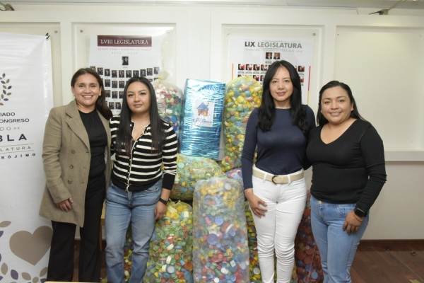 Voluntariado del Congreso continúa la colecta de tapitas para apoyar a niñas y niños con cáncer