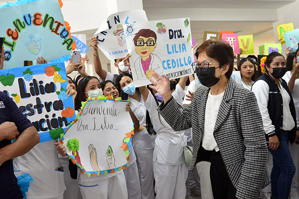 Lilia Cedillo inauguró obras y espacios educativos en el Complejo Regional Nororiental