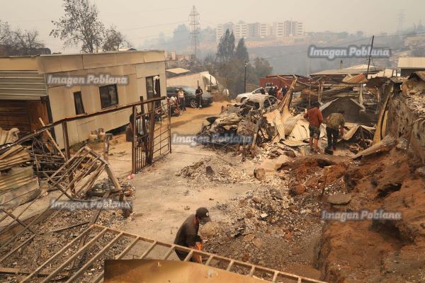 Superficie quemada por incendios en Chile supera las 26,000 hectáreas