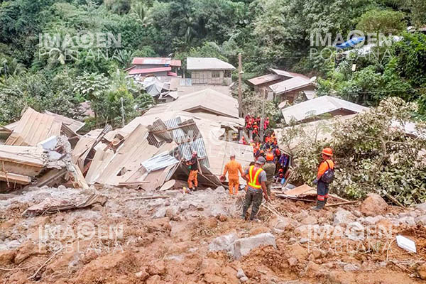Sube a 35 número de muertos por desprendimiento de tierras en Filipinas