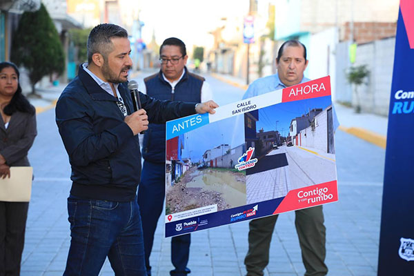 “Construyendo Contigo” entrega tres nuevas calles en San Francisco Totimehuacán