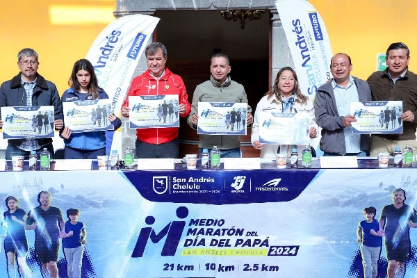 Presenta Mundo Tlatehui el medio maratón del Día del Papá 2024