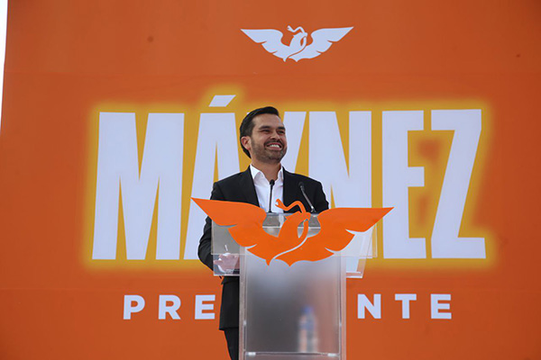 Álvarez Máynez se registra como candidato presidencial de Movimiento Ciudadano