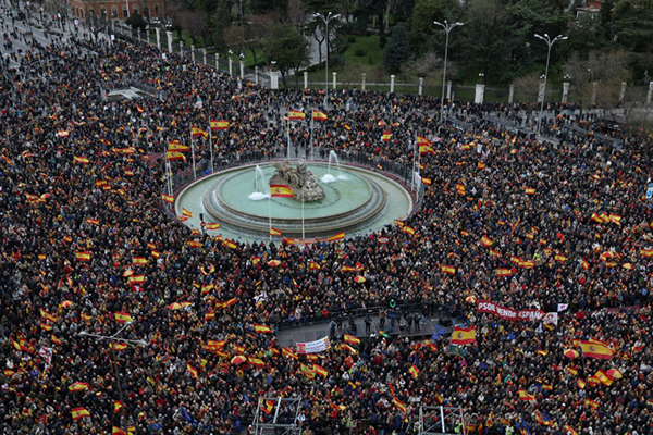 Madrid: miles de manifestantes salen a las calles contra la ley de amnistía