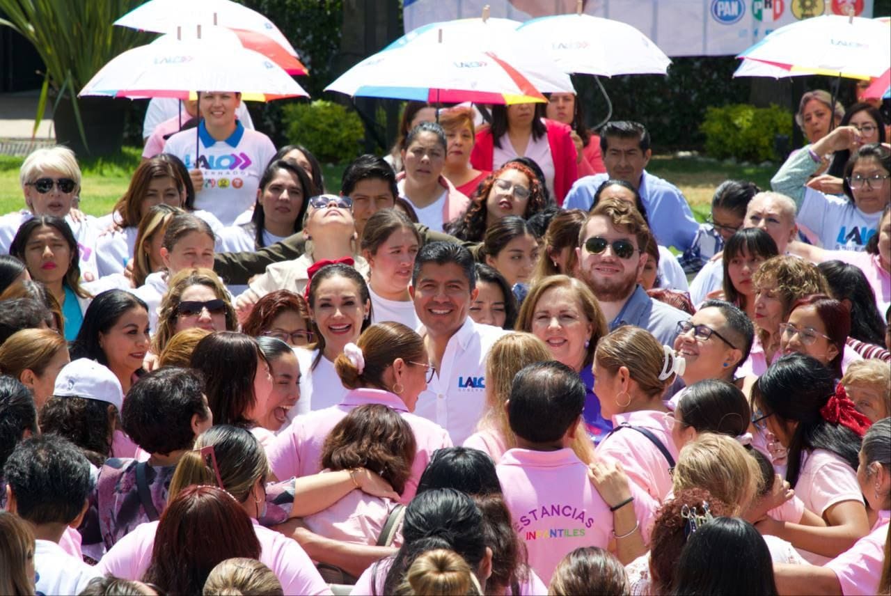 Impulsará Lalo Rivera el primer Sistema Estatal de Cuidados y la reapertura de 500 estancias infantiles en Puebla