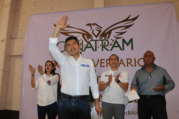 Lalo Rivera se compromete a trabajar en equipo con los transportistas