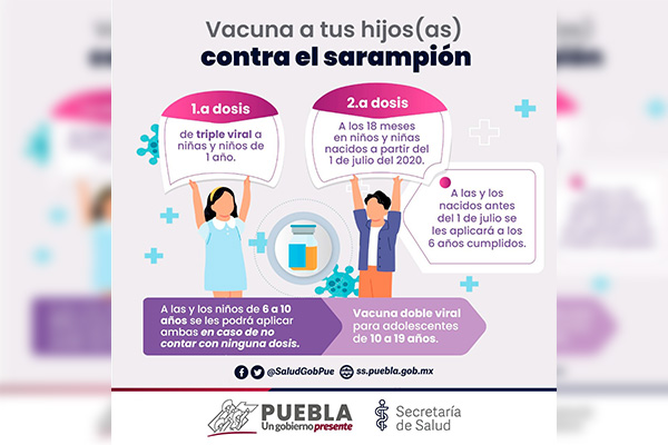 Mantiene Salud campaña de vacunación básica