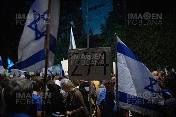 Manifestantes marchan hacia Jerusalén durante cuarto día de protestas