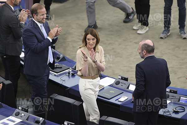 Roberta Metsola es reelegida como presidenta de Parlamento Europeo