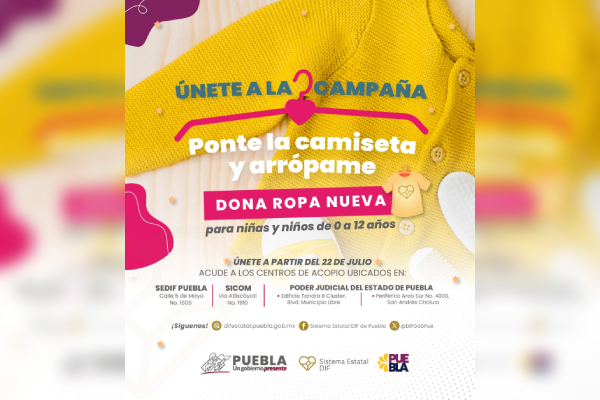 Anuncia SEDIF campaña de donación de ropa para niñas y niños de casas de Asistencia