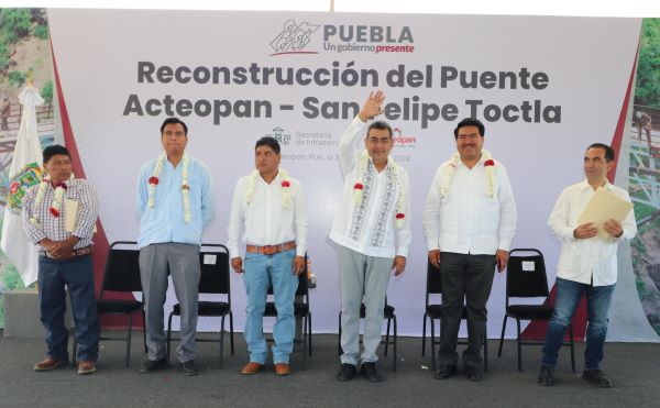 Con obras de infraestructura, Sergio Salomón mejora movilidad en Tochimilco y Acteopan