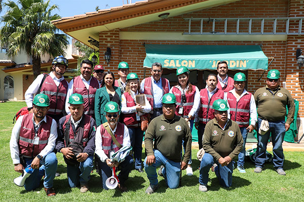 Encabeza Sergio Salomón el Simulacro Nacional 2024 en Huejotzingo