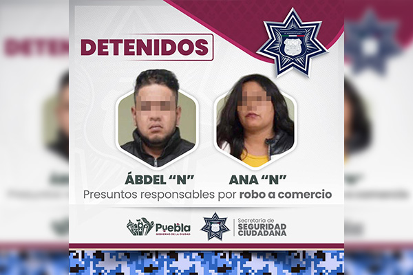 Capturan a una pareja tras violento robo a negocio
